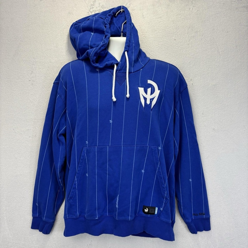 Patrick Mahomes‎ All SZN Adidas Hoodie Mens Large Blue 80 Pullover Sweatshirt